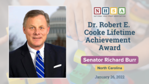 Sen. Richard Burr was honored with NHSA’s highest accolade, the Robert E. Cooke Lifetime Achievement Award, for his career-long dedication to Head Start.