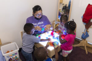 Child Care Associates Morris Campus in Fort Worth, Texas provides infant and toddler care through Early Head Start.