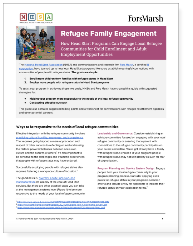 Refugee Family Engagement