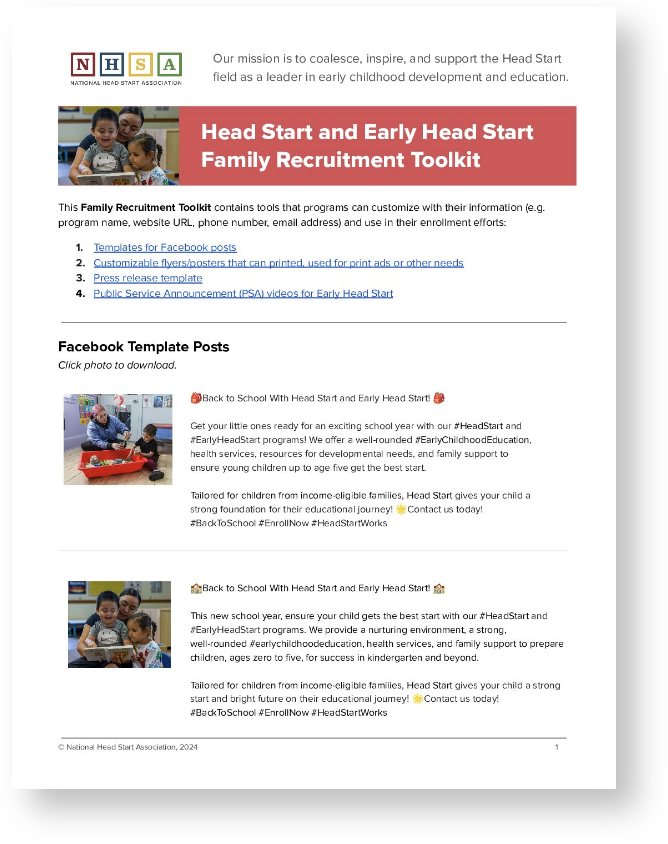 Family Recruitment Toolkit - NHSA