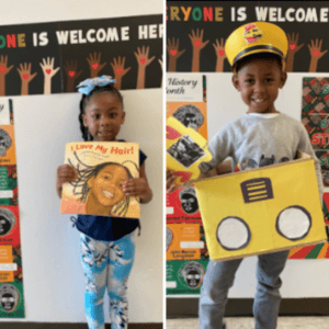 Children at Rise and Shine Early Learning Head Start celebrate Black History Month, February 2021.
