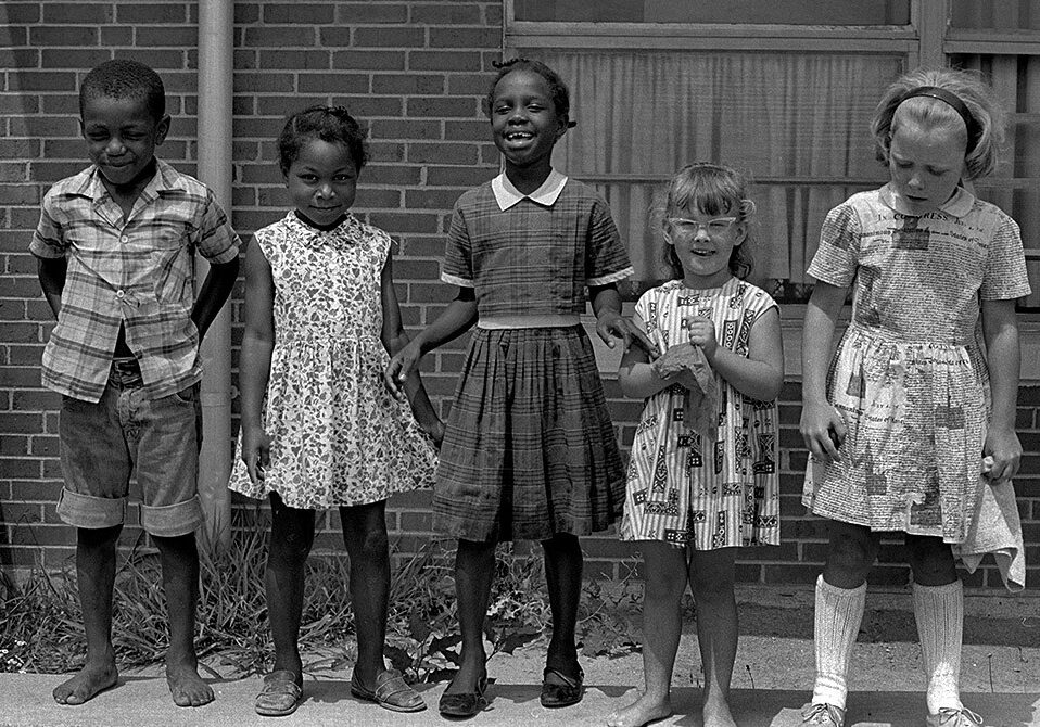 Children gather outside of Cape Girardeau’s Head Start program in 1967.